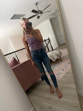 Abercrombie super skinny ankle high rise jeans 00 short